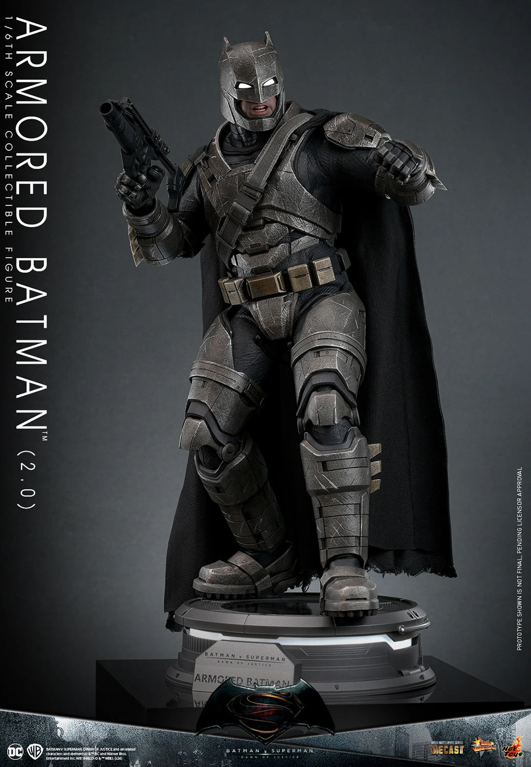 Hot Toys Highly Detailed 1/6th Scale Collectible Figure of Armored Batman (2.0) from Batman v Superman: Dawn of Justice