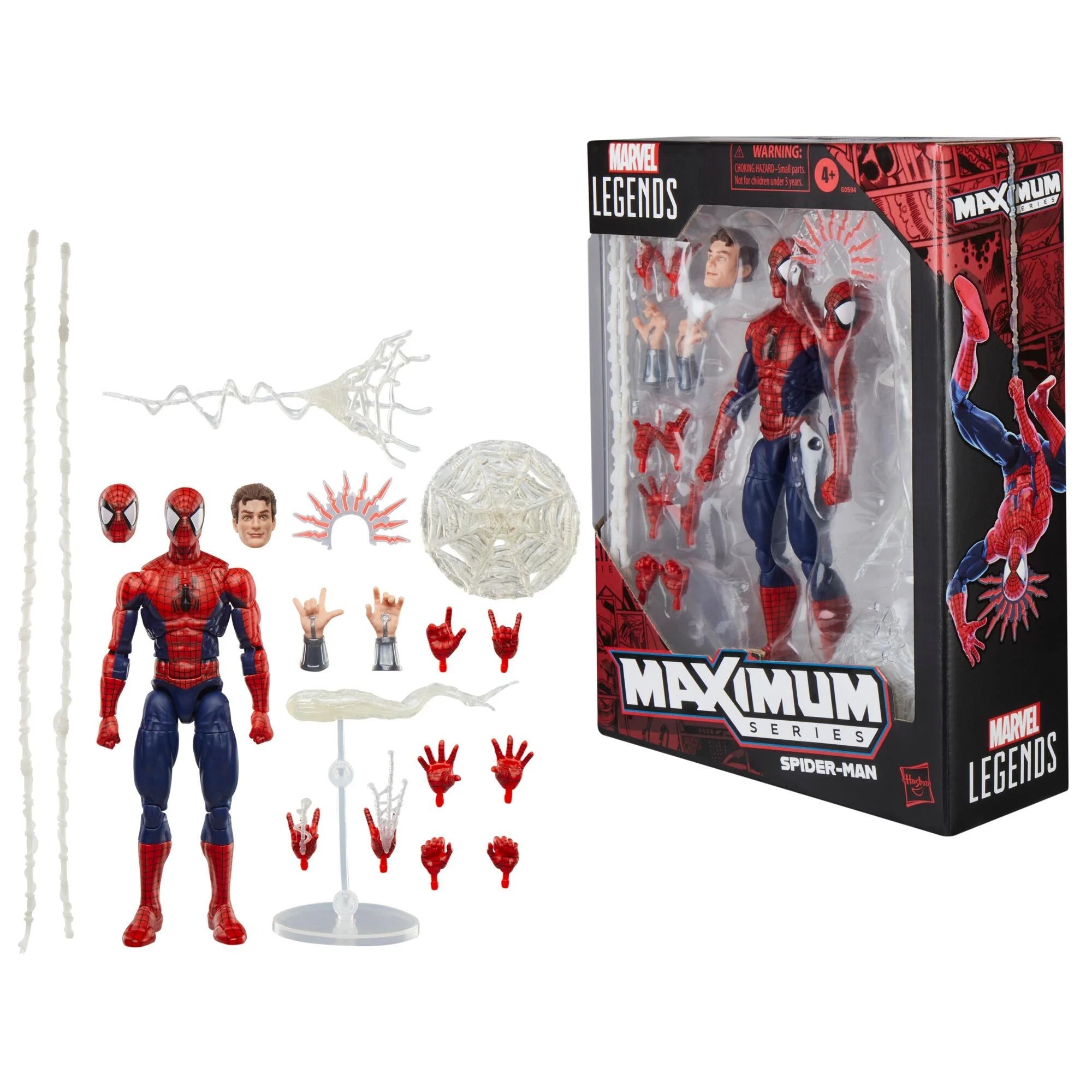 Imported Hasbro Marvel Legends Maximum Series 15 cm Scale Spider - Man 6 Action Figure for Collectors
