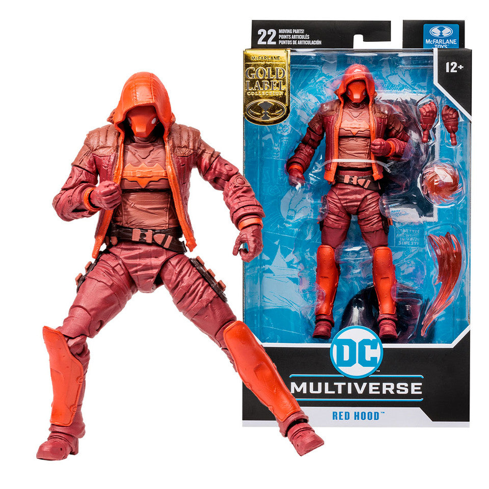 Exclusive McFarlane DC Red Hood Monochromatic Gold Label Action Figure Toy