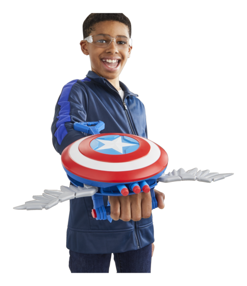 Marvel Studios Captain America's Brave New World Nerf Skyshot Toy Blaster for Boys and Girls