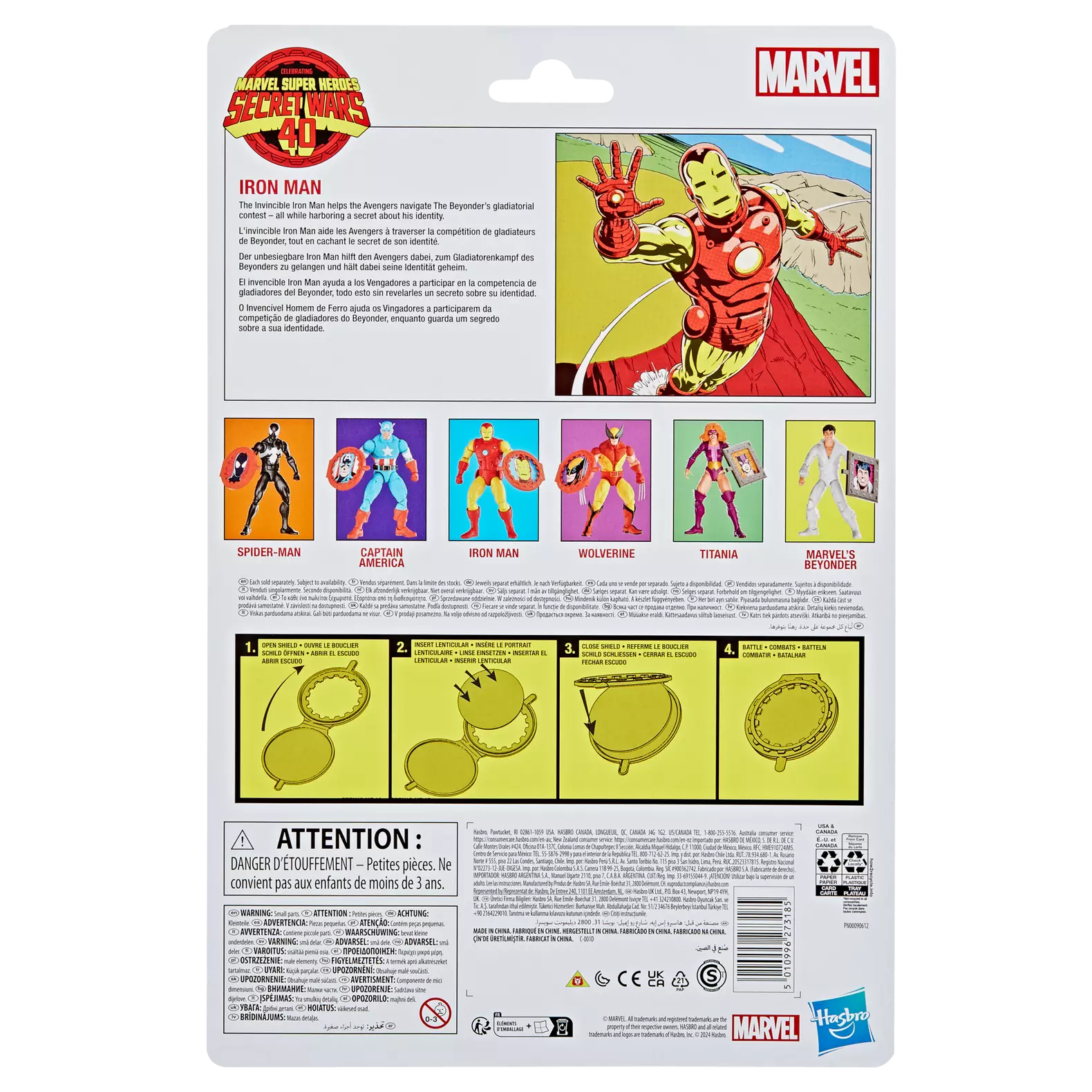 6-Inch Marvel Legends Series Secret Wars Iron Man Premium Action Figure