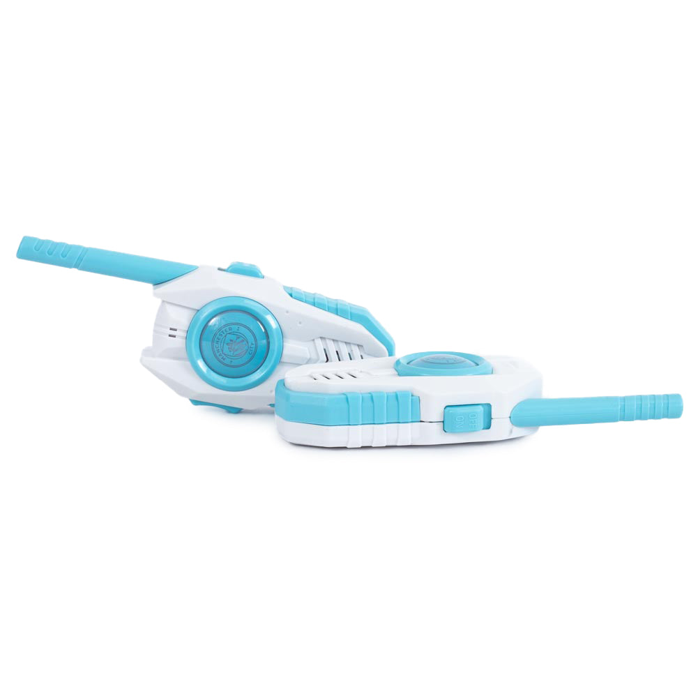 Compact and Durable Manchester City FC Branded Walkie Talkie Set for Outdoor Use
