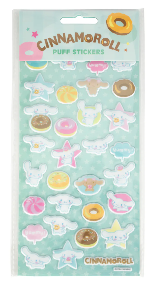 Hello Kitty & Friends Cinnamoroll Puff Adorable Kawaii 50 - Piece Stickers Set for Decorating