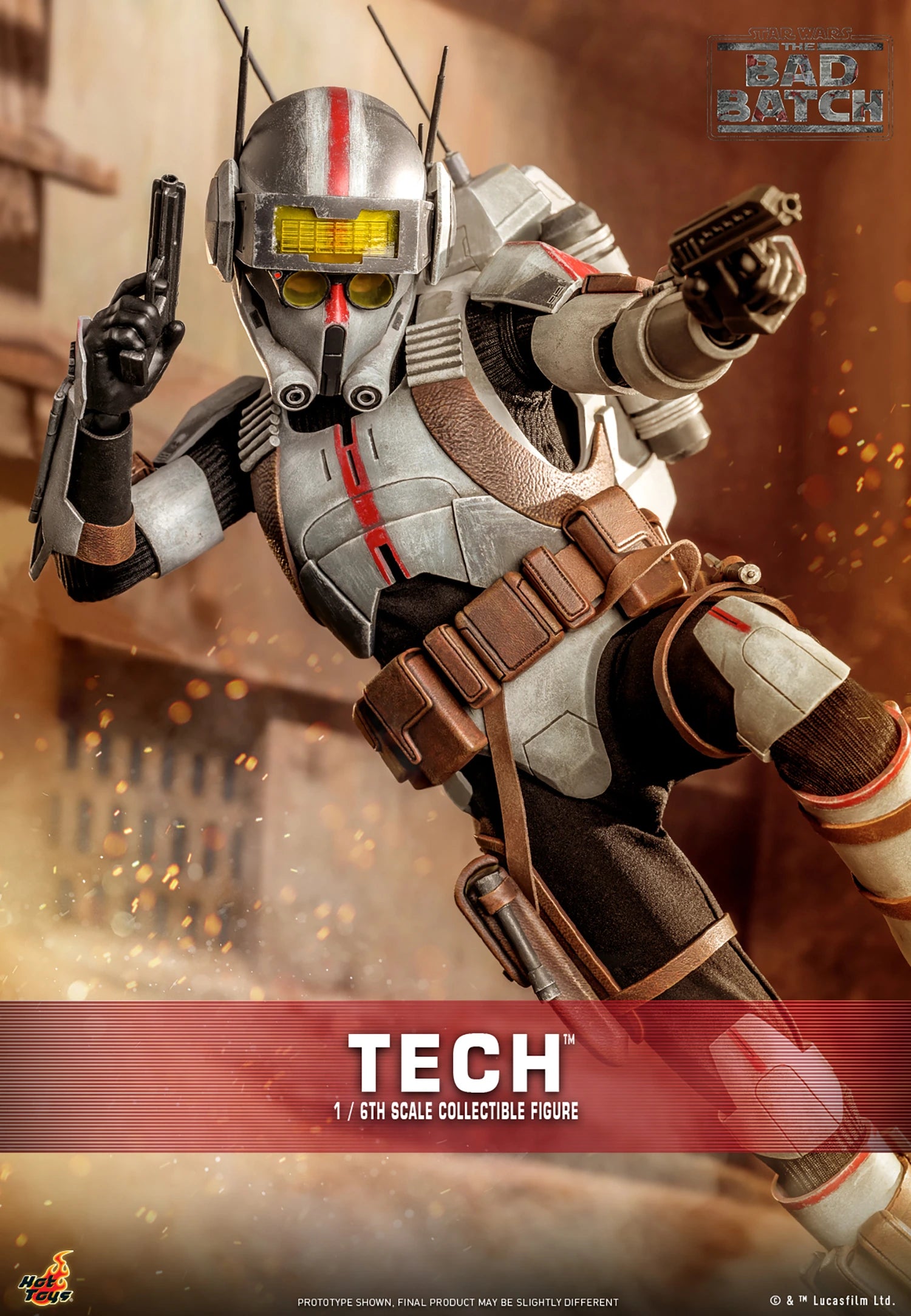 Hot Toys 1/6th Scale Collectible Figure of Tech from Star Wars The Bad Batch