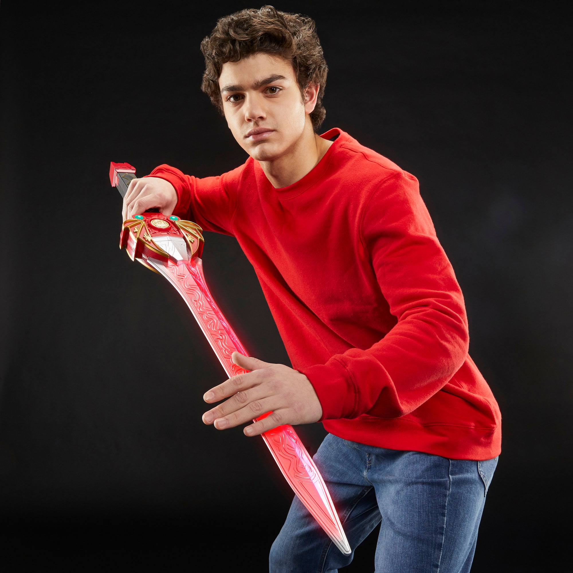 Hasbro Premium Role - play Replica of the Mighty Morphin Red Ranger Power Sword from the Lightning Collection of Power Rangers