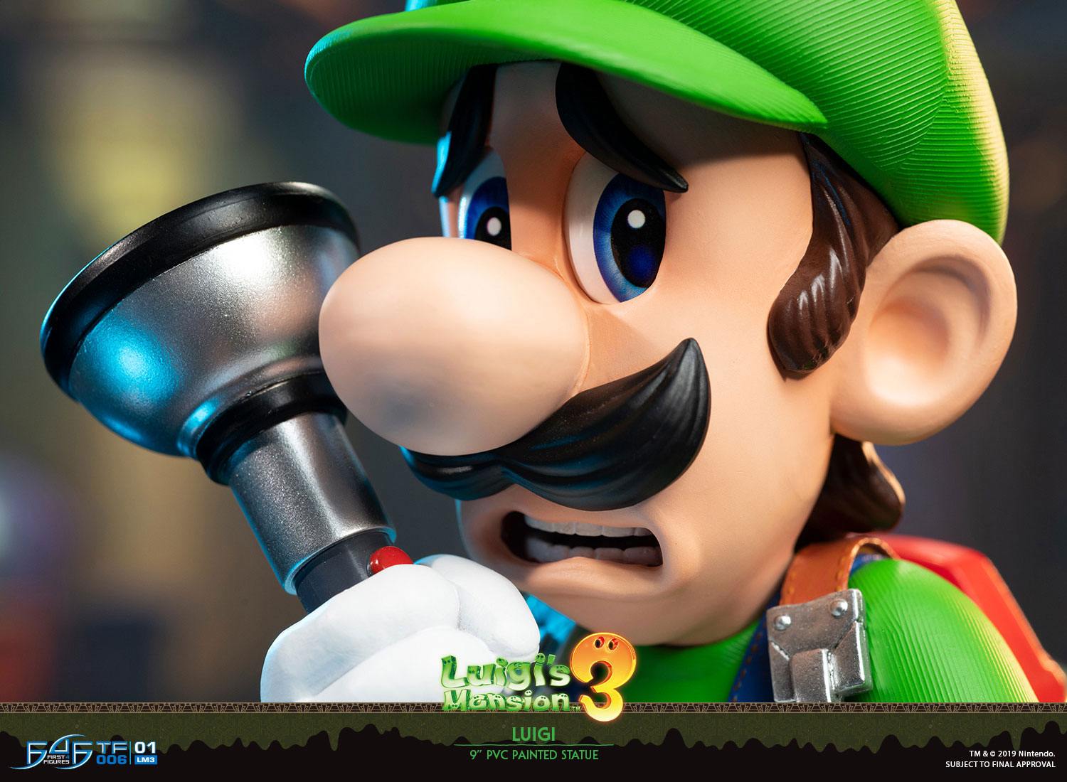 First4Figure 9-Inch Luigi Statue from Luigi's Mansion 3 PVC Collectible Figurine