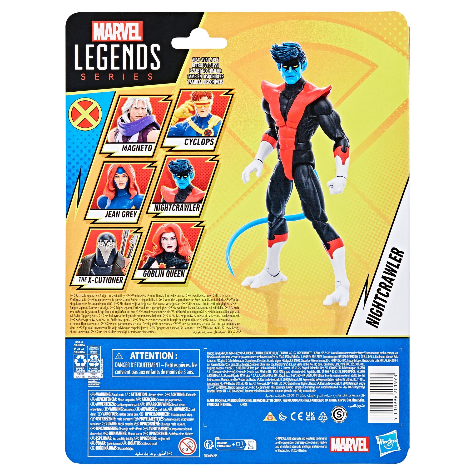 Marvel Legends Retro Series Action Figure - X-Men ‘97 Inspired Nightcrawler Collectible Toy