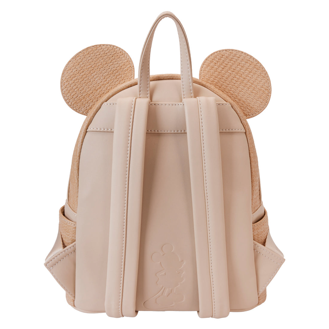 Loungefly Disney Mickey Cosplay Mini Backpack with Woven Straw - like Texture