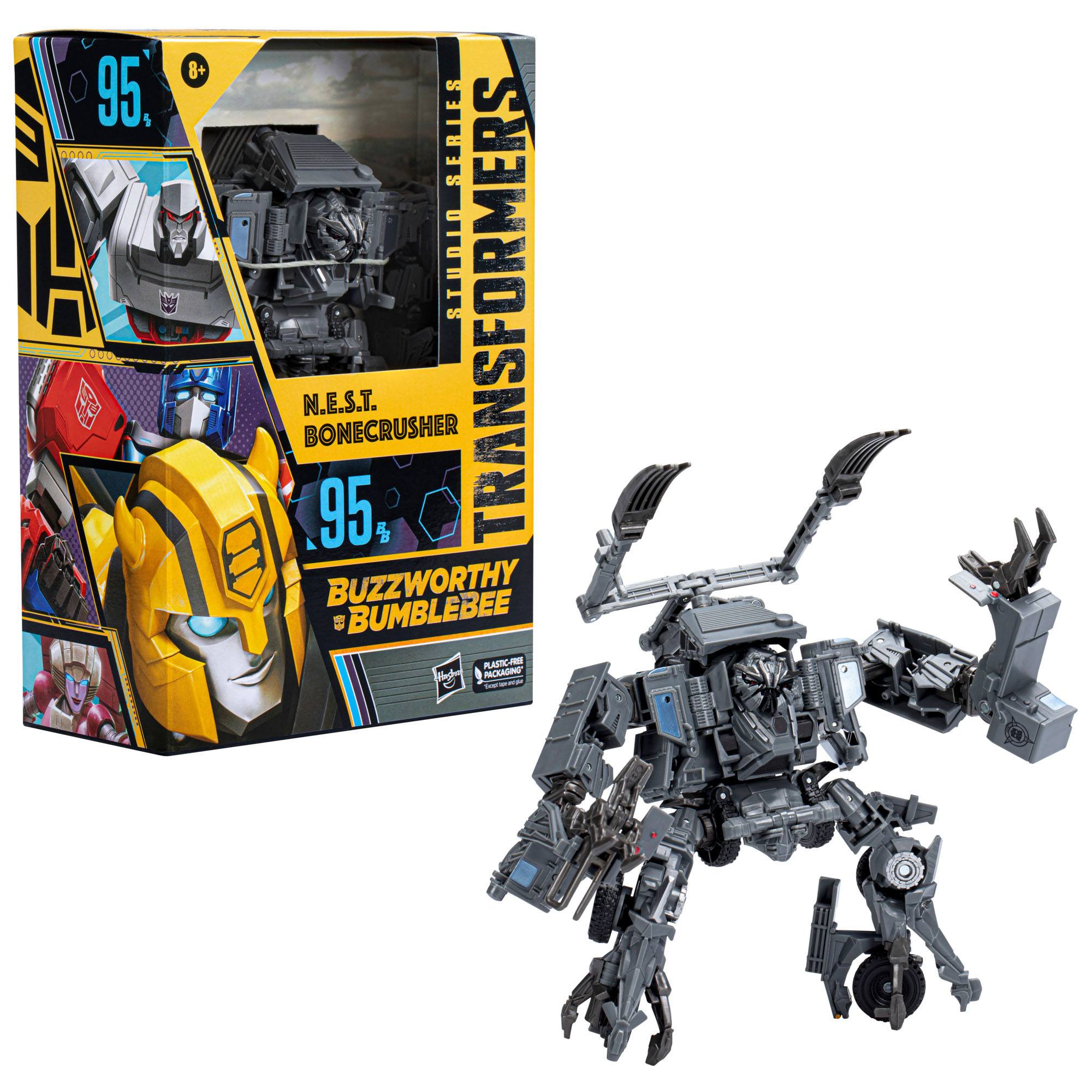 Hasbro Transformers Studio Series - Highly Collectible Buzzworthy Bumblebee Voyager N.E.S.T Bonecrusher Action Figure for Kids and Fans