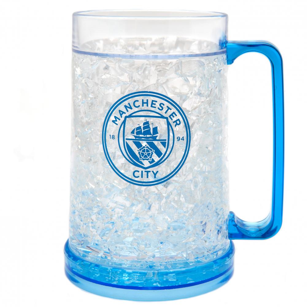 Manchester City Football Club Double - Walled Gel - Filled Freezer Mug for Beverages