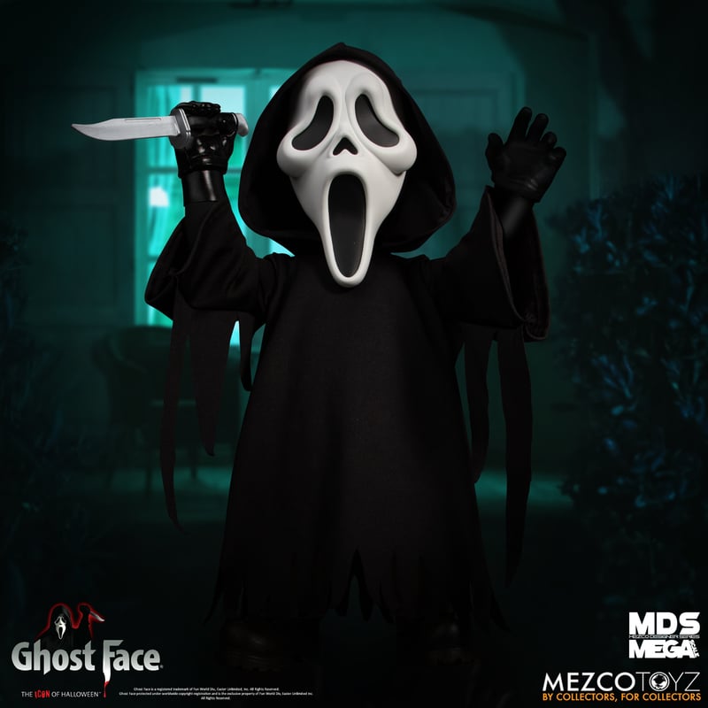 Mega Scale 15-inch Ghost Face Figure from Mezco Designer Series