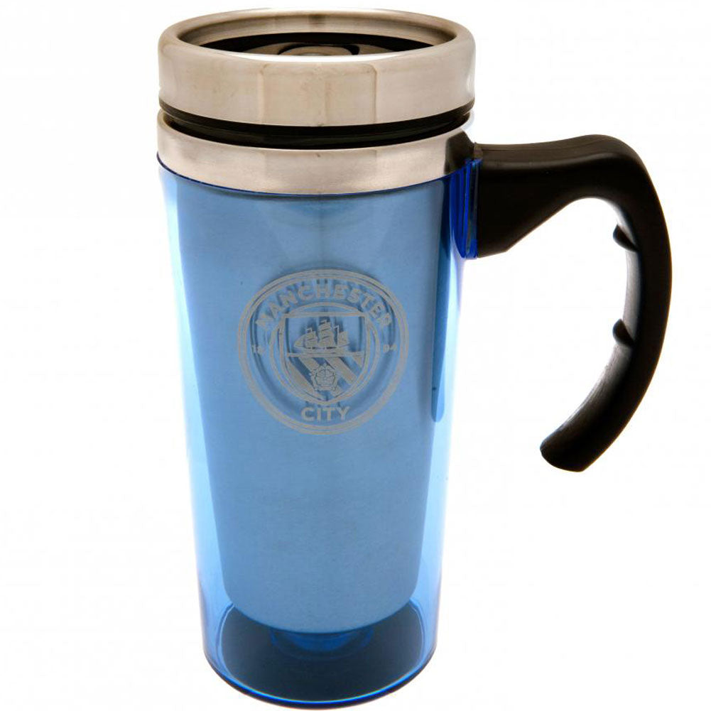High - Quality Manchester City Football Club Hand - Held Stainless Steel Travel Mug for On - the - Go Beverage Enjoyment