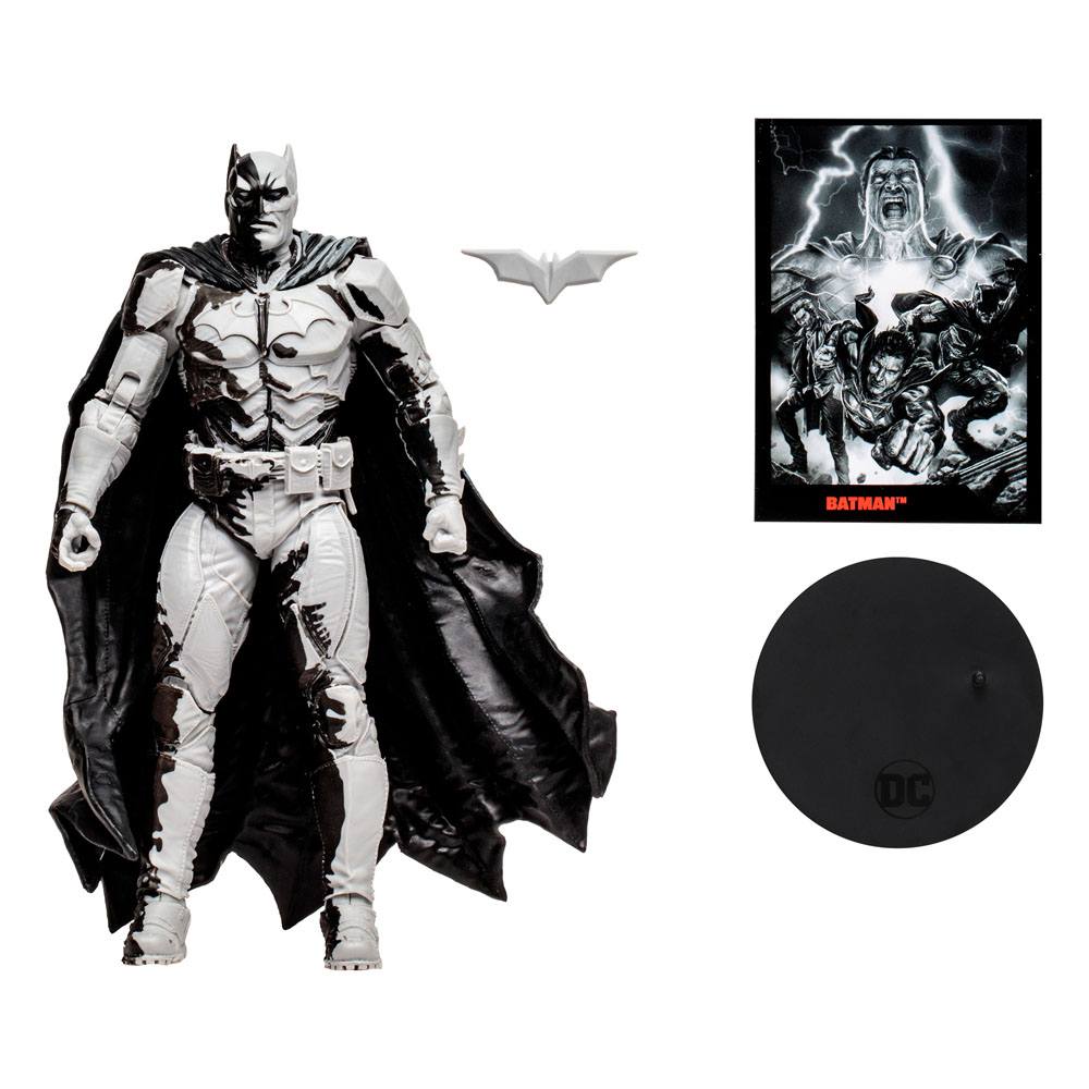 McFarlane 7-Inch DC Direct Line Art Variant Black Adam Batman Action Figure with SDCC Comic