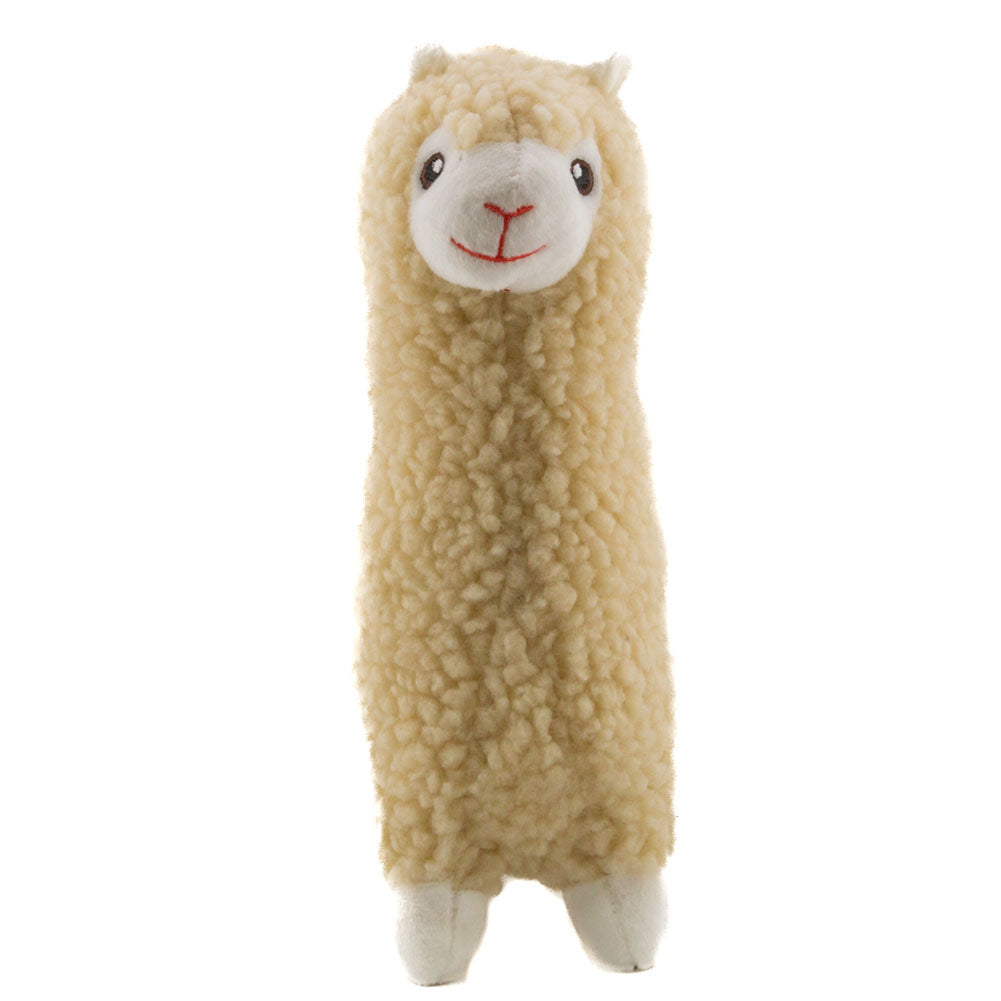Soft Cream Plush Llama with Manchester City FC Full - Colour Woven Crest