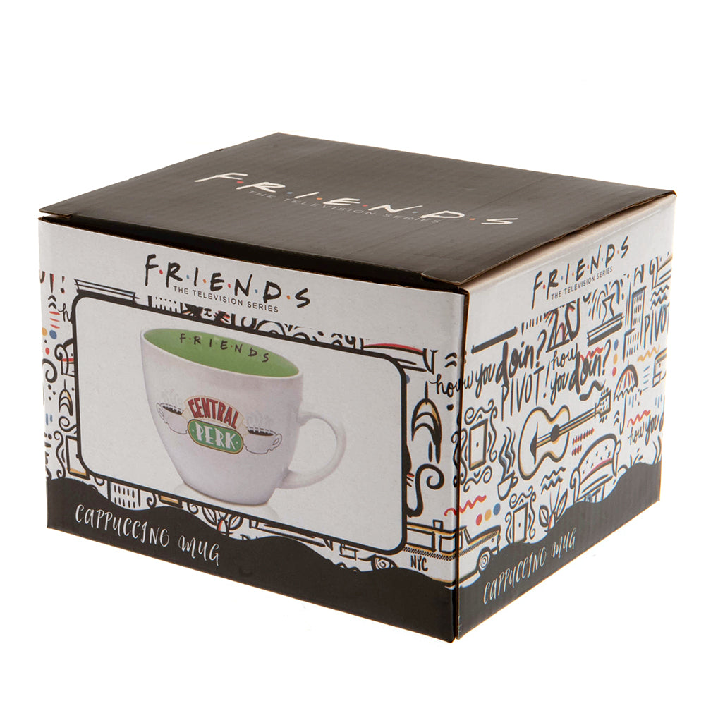 Friends Themed Cappuccino Drinking Mug with Central Perk Logo