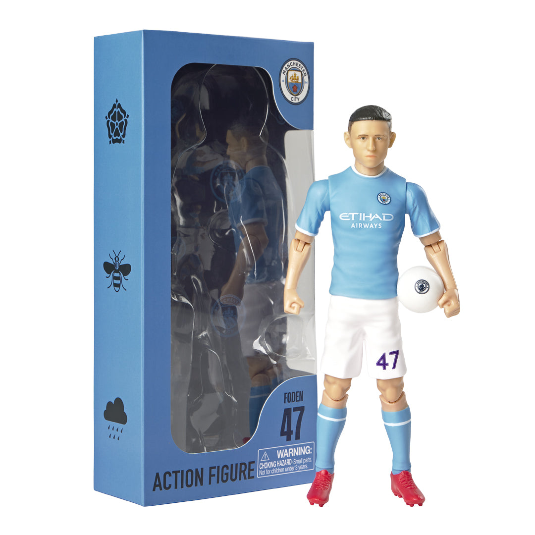 High - Quality Manchester City Phil Foden No. 8 Football Action Figure Collectible
