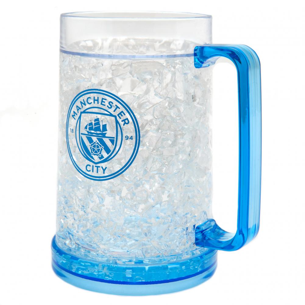 Manchester City Football Club Double - Walled Gel - Filled Freezer Mug for Beverages