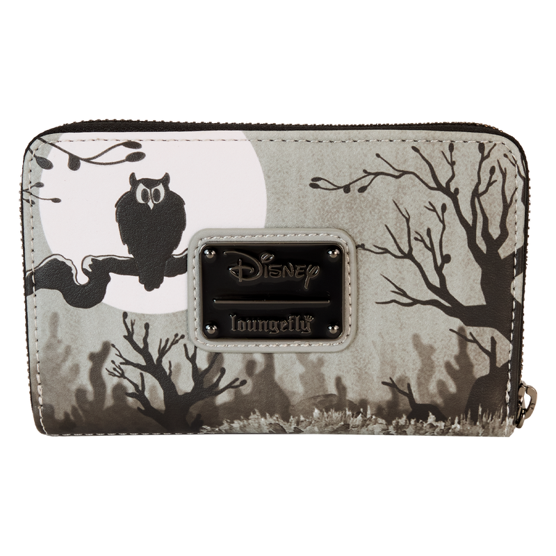 Loungefly Licensed Disney Skeleton Dance Themed Zip Around Vegan Leather Wallet for Collectors