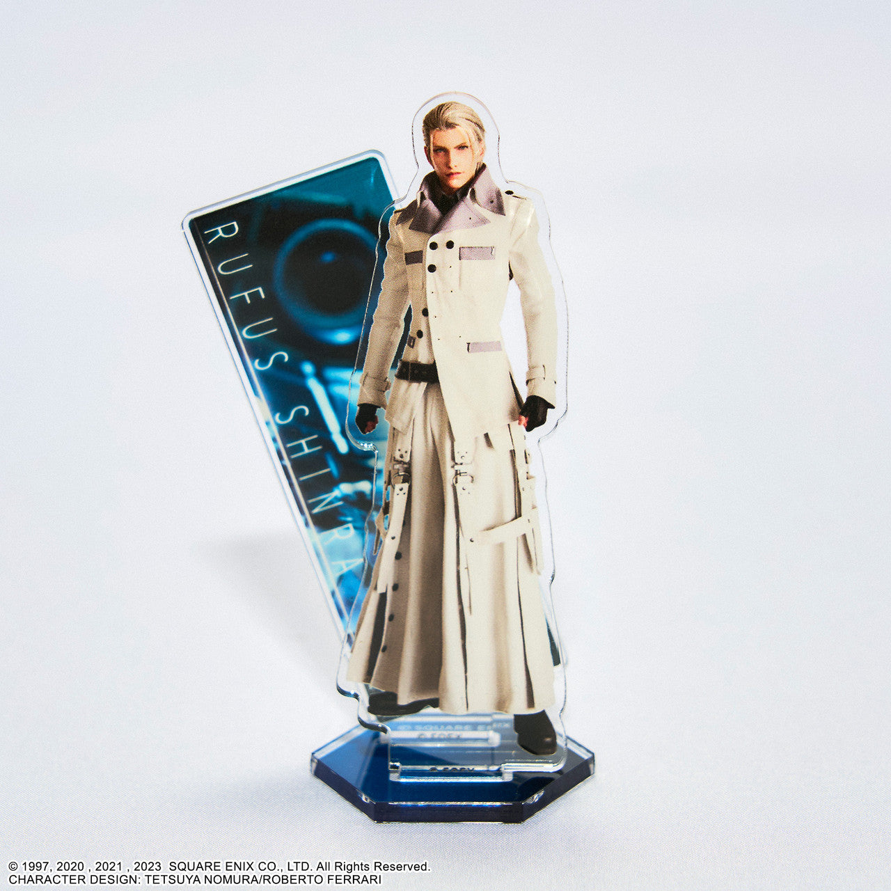 Acrylic Display Stand for the Character Rufus Shinra from Final Fantasy VII Remake