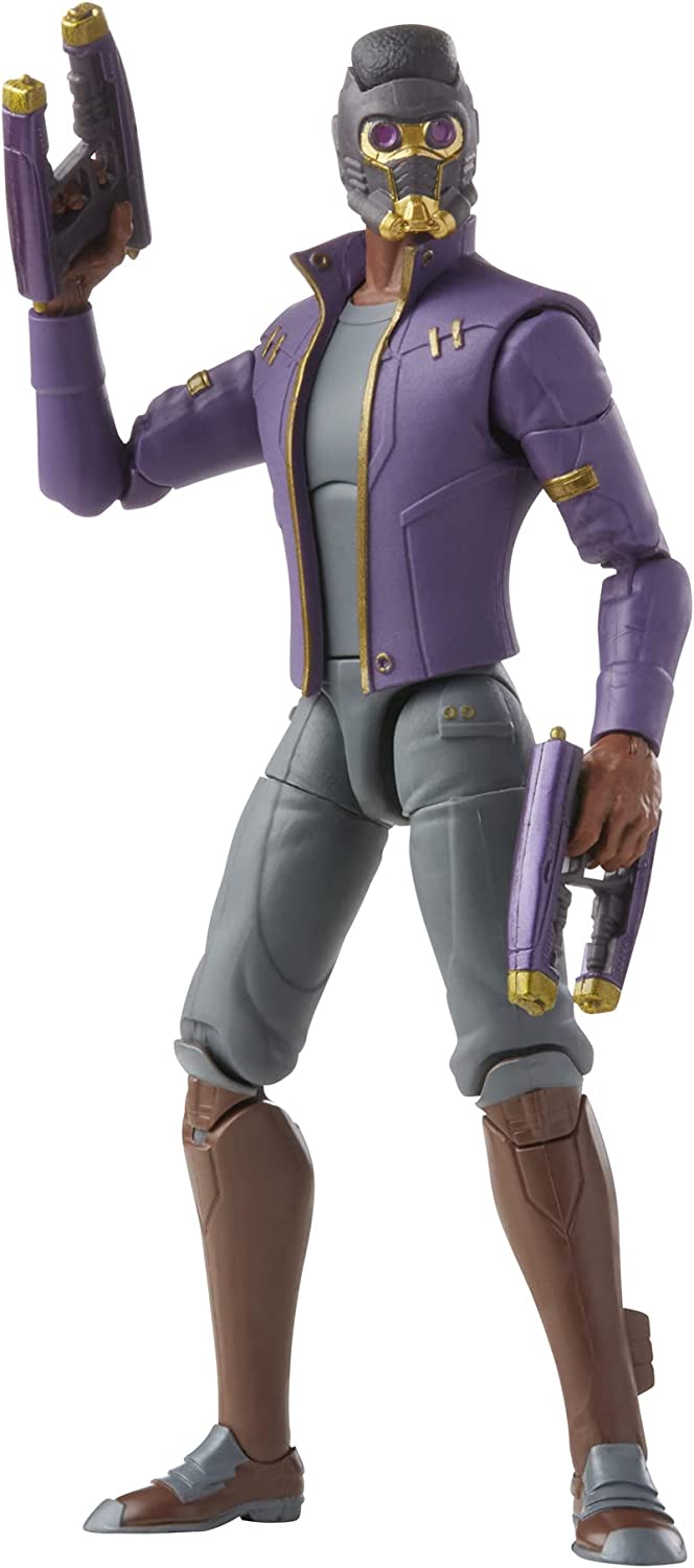 Hasbro 6-Inch Premium Marvel Legends Series What If T'Challa as Star-Lord Action Figure