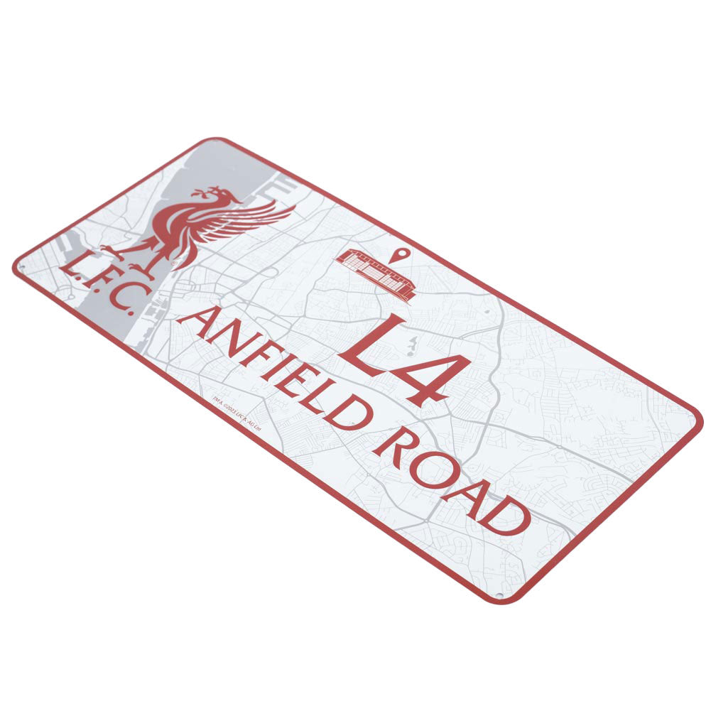 Liverpool Football Club Route Wall Decorative Sign