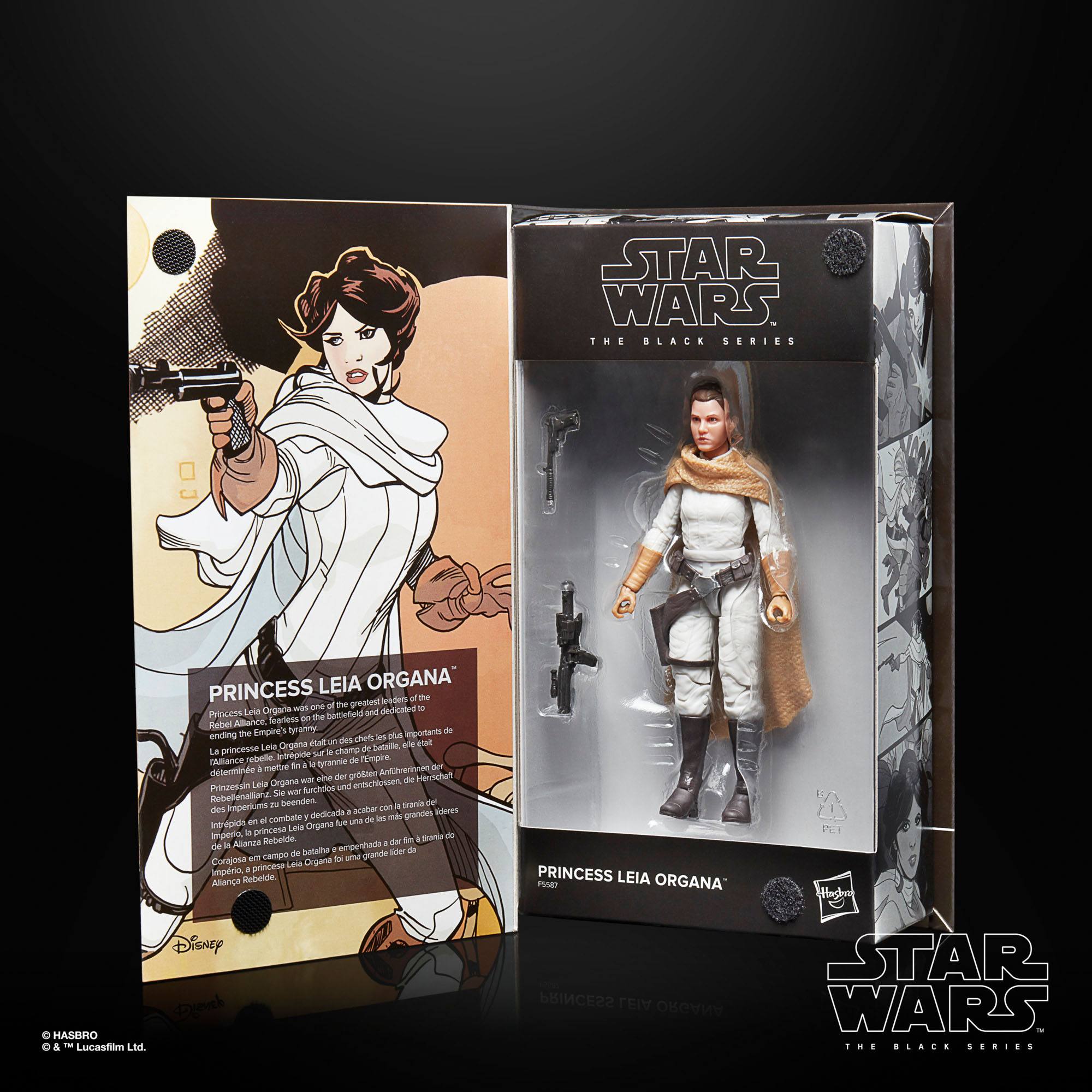 Hasbro Star Wars The Black Series Highly Detailed 6-Inch Princess Leia Organa Collectible Action Figure