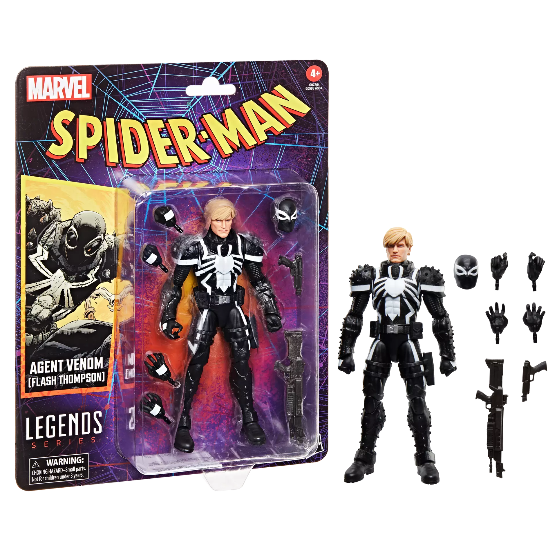Hasbro 6-Inch Marvel Legends Series Agent Venom (Flash Thompson) Collectible Action Figure