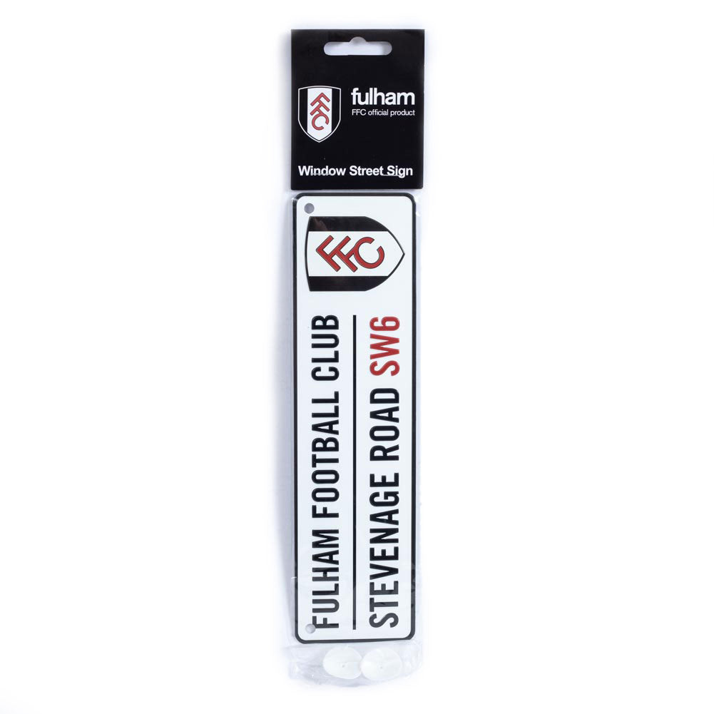 Stamped Metal Fulham FC Window Sign for Easy Display