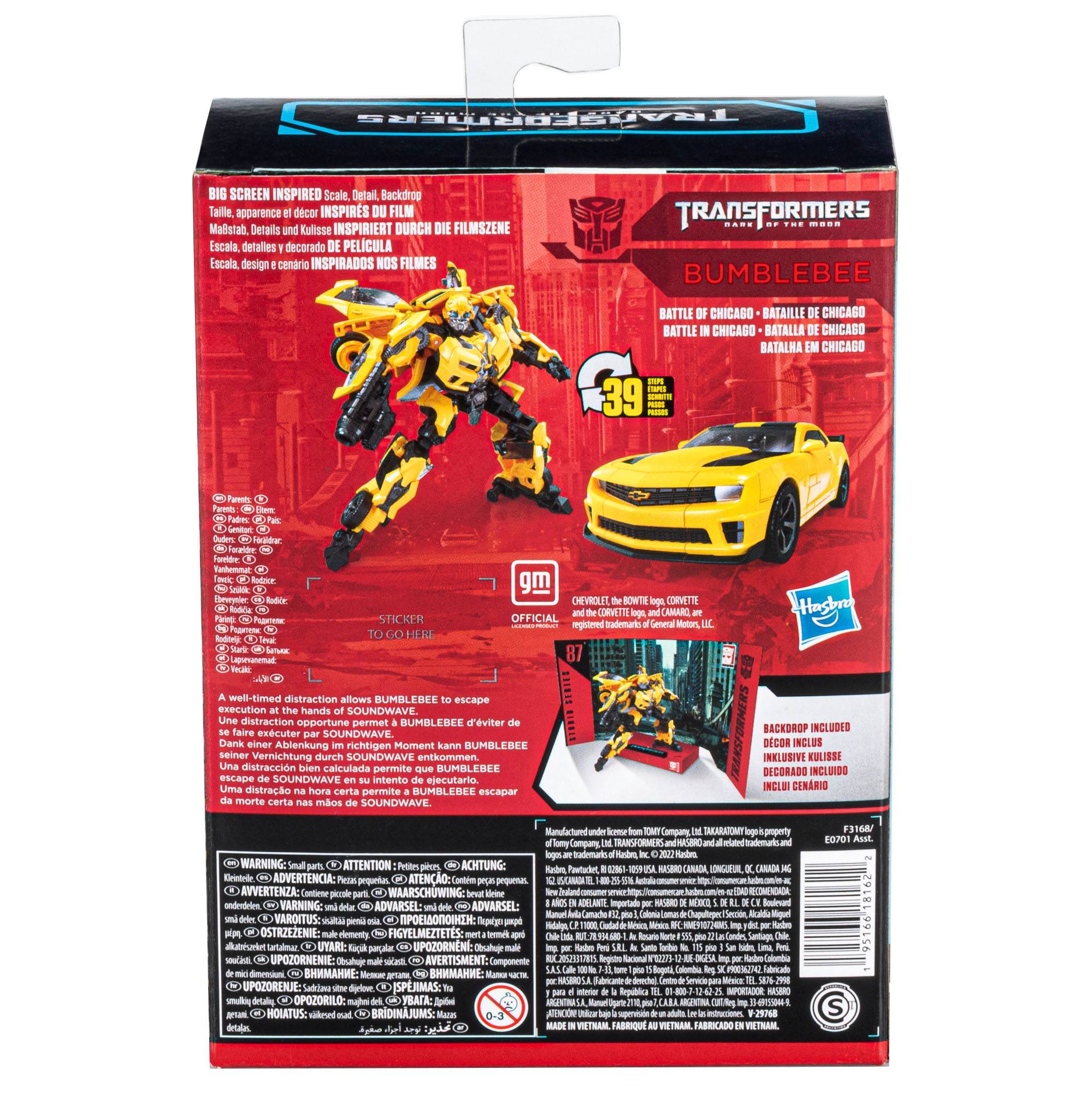 Hasbro Studio Series 87 Deluxe Dark of the Moon - Inspired Bumblebee Action Figure