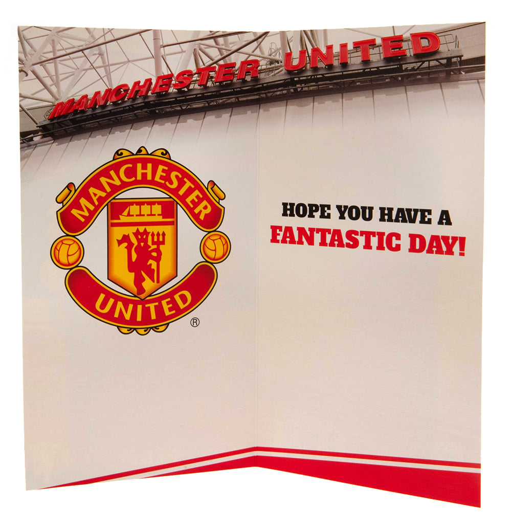 Official Manchester United Football Club First - Rank Fan Birthday Greeting Card