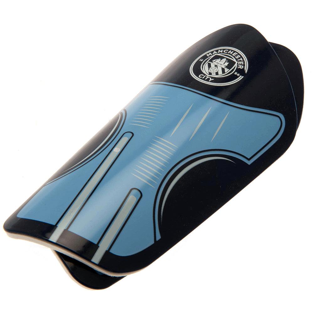 Kids' Manchester City Football Club Shin Guards - Ideal for Young Fans