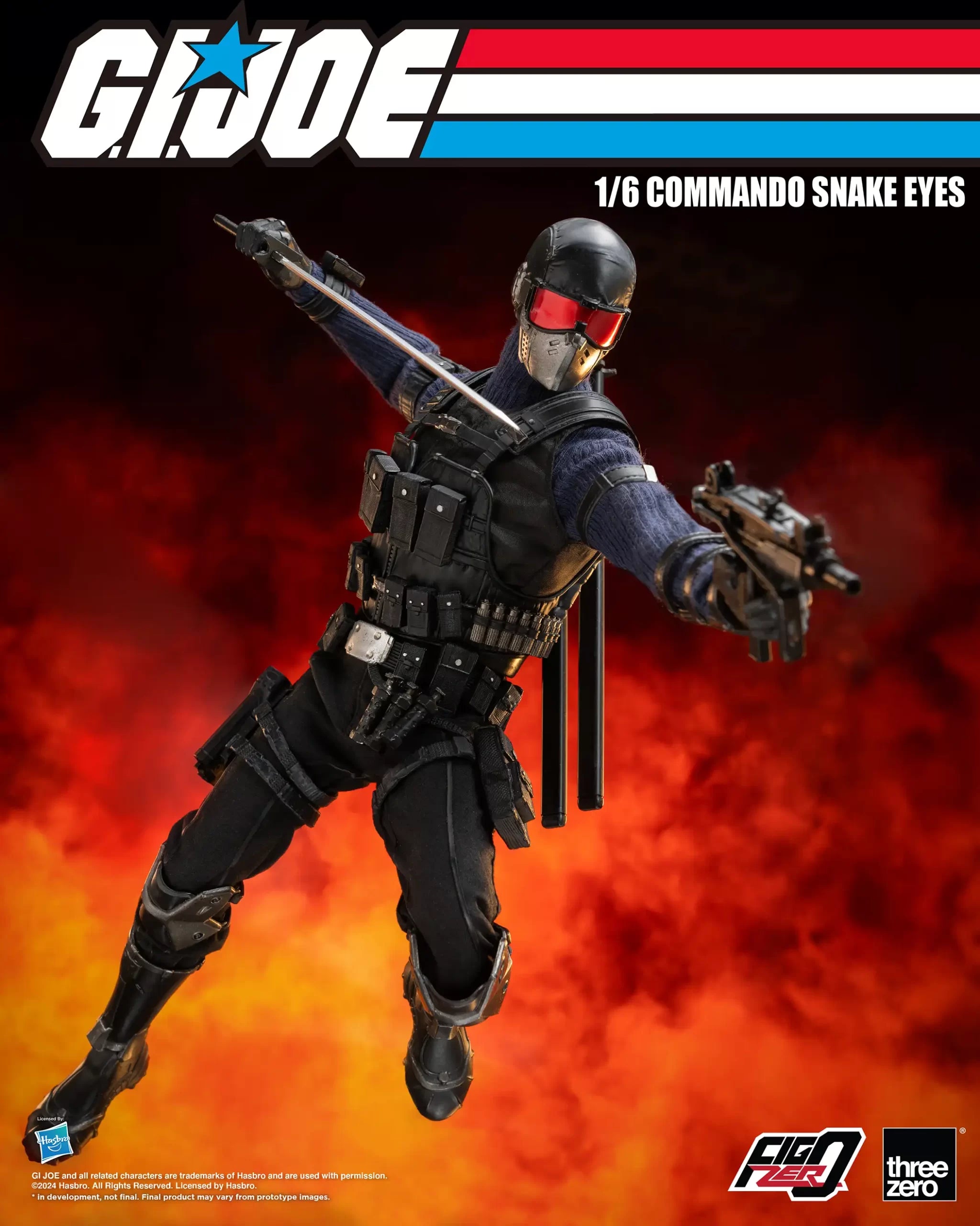 Threezero's FigZero 1/6 Scale G.I. Joe Commando Snake Eyes Collectible Figure