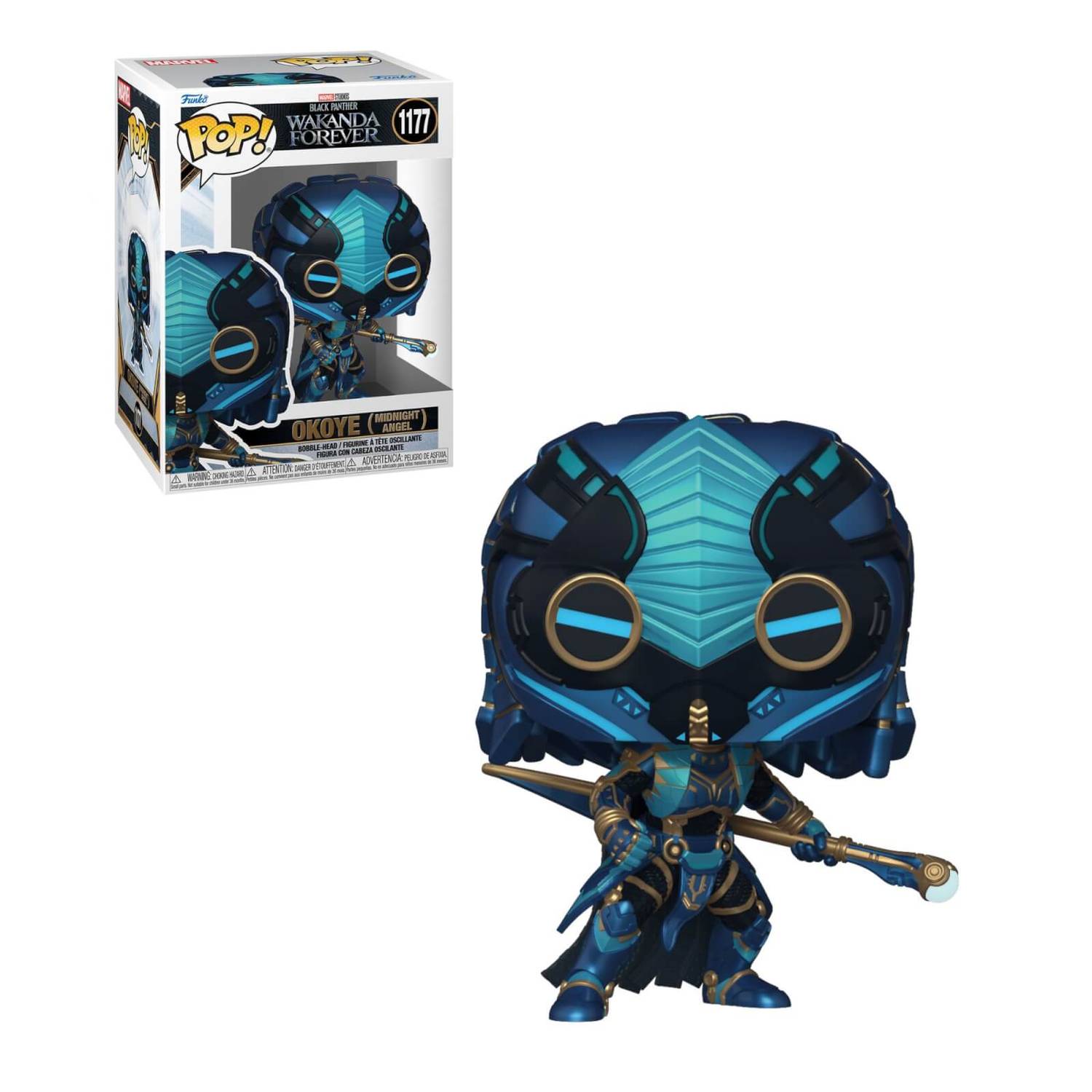 Marvel Black Panther Wakanda Forever Okoye (Midnight Angel) Collectible Funko Pop Vinyl