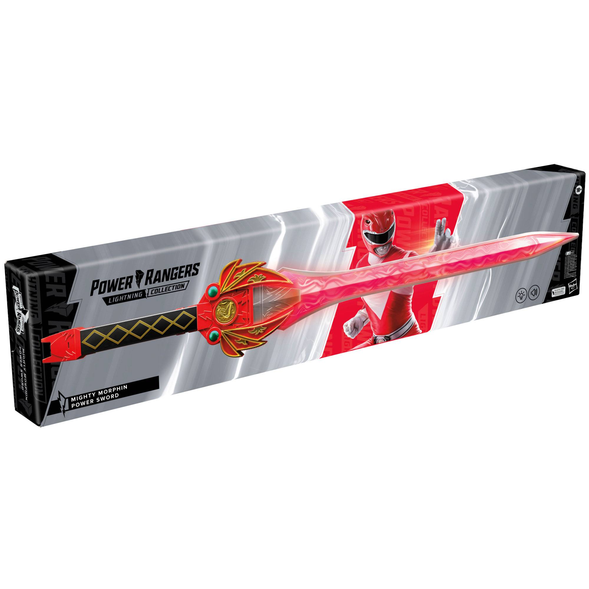 Hasbro Premium Role - play Replica of the Mighty Morphin Red Ranger Power Sword from the Lightning Collection of Power Rangers