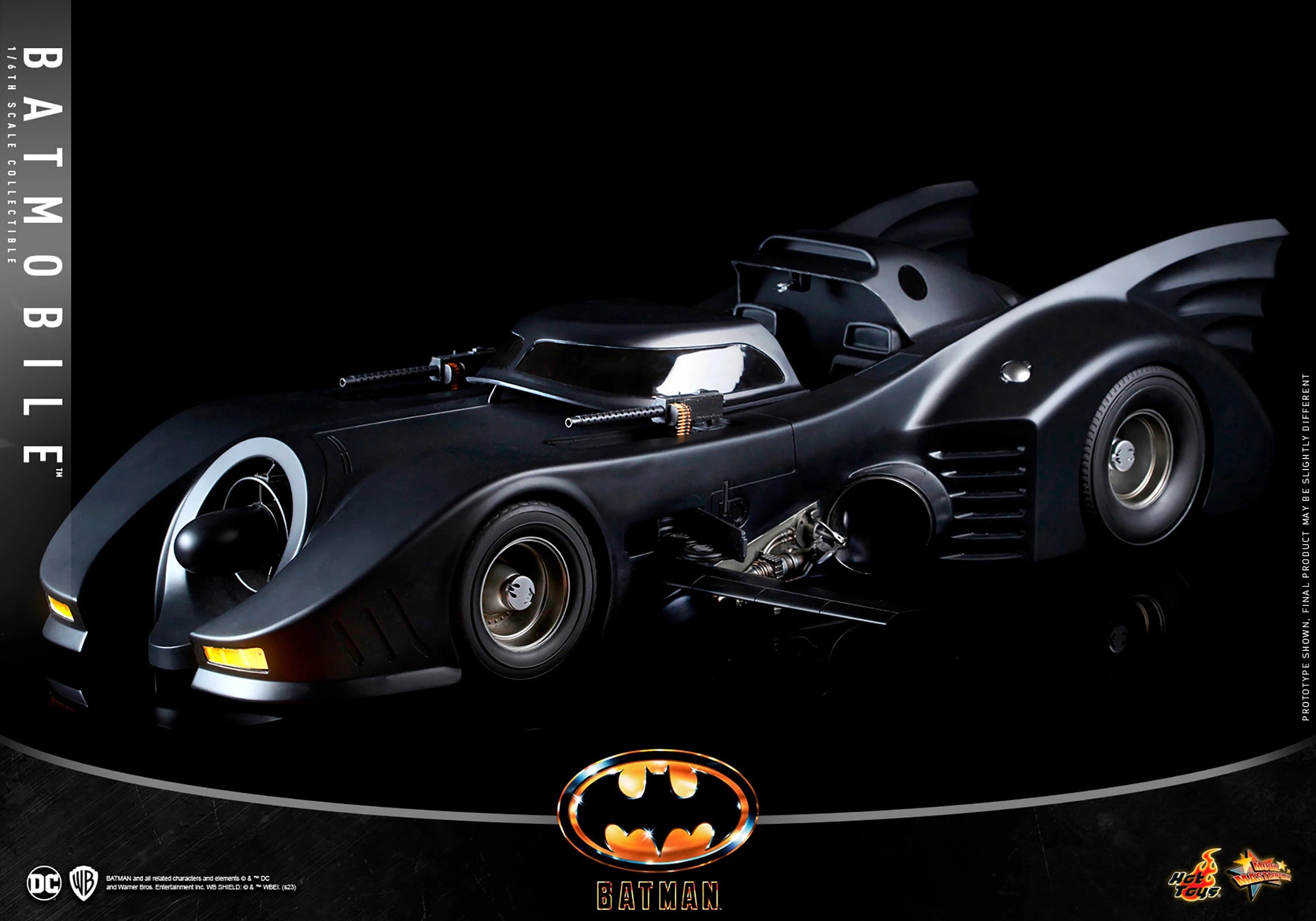 Hot Toys 1/6th Scale Collectible DC 1989 Batman Movie-inspired Batmobile Vehicle
