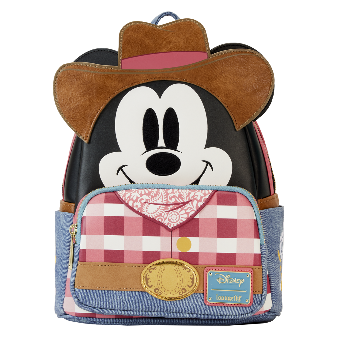 Loungefly Disney Cosplay-Style Mini Backpack Featuring Western Mickey Mouse