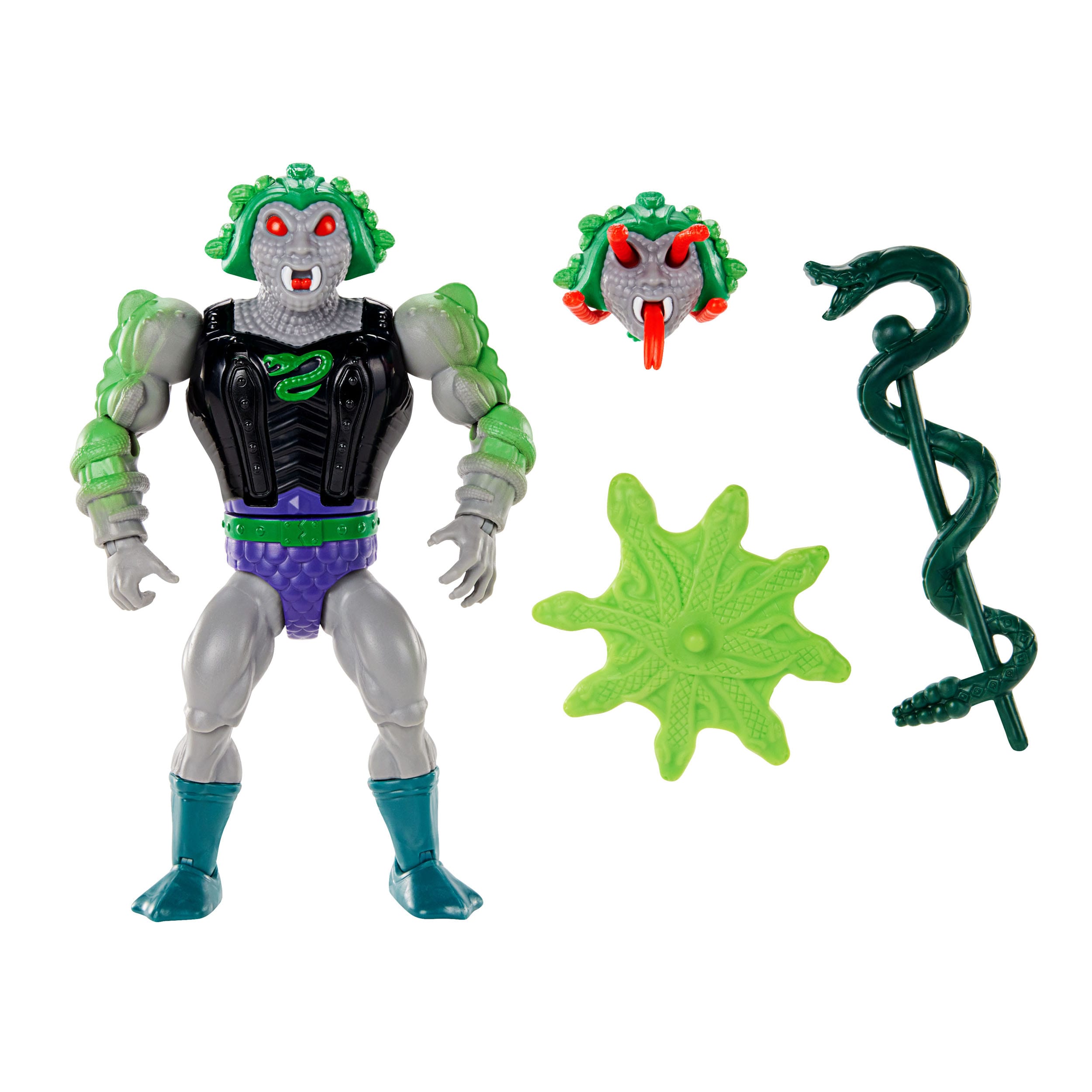 Masters of the Universe Origins Collectible Snake Face Action Figure for Fans