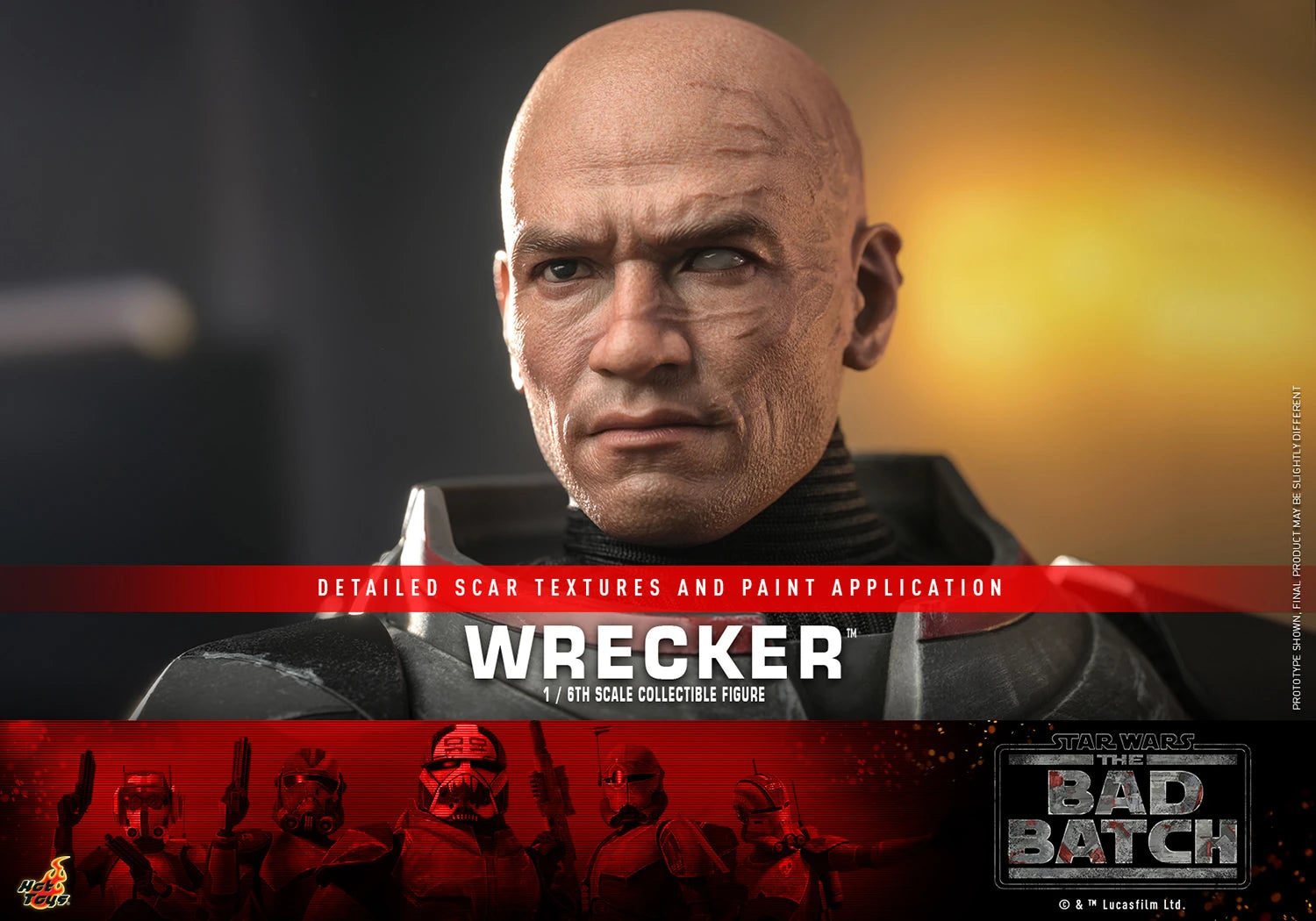 Hot Toys 1/6th Scale Star Wars The Bad Batch Wrecker Collectible Figure