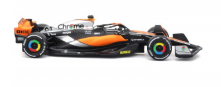 1:43 Scale Official Diecast Model of Formula 1 McLaren MCL60 Oscar Piastri's Car with Helmet
