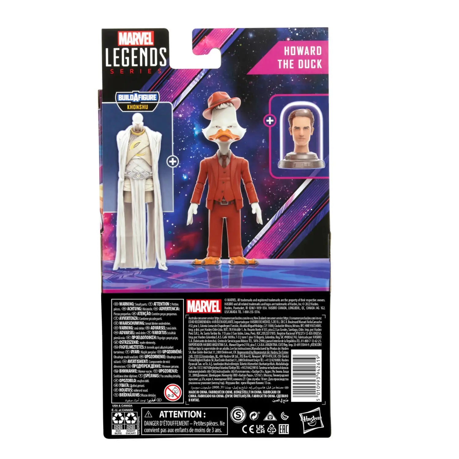 Hasbro Marvel Legends Series 6-Inch Collectible Action Figure of Howard The Duck (Including Khonshu Build-a-figure Part)
