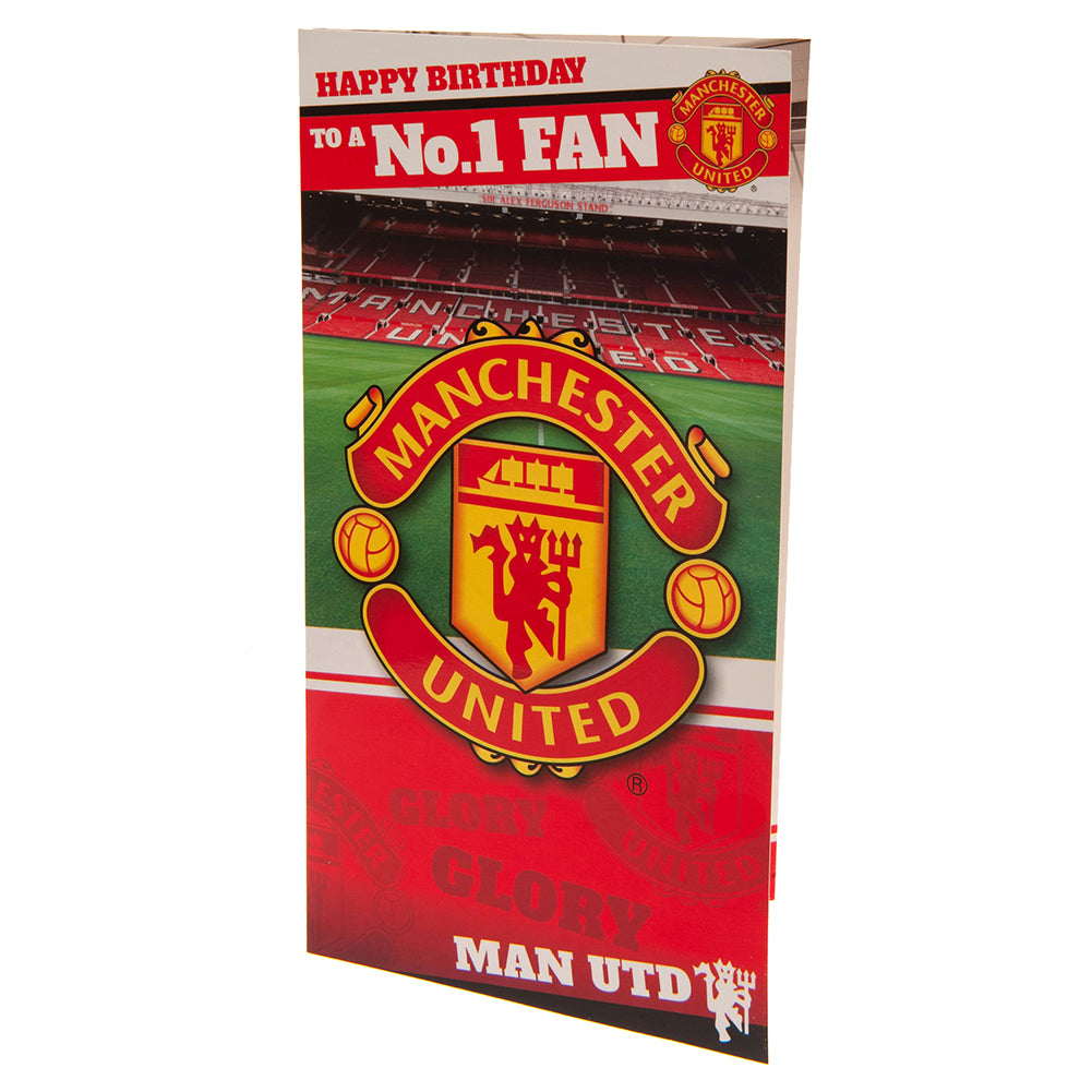 Official Manchester United Football Club First - Rank Fan Birthday Greeting Card