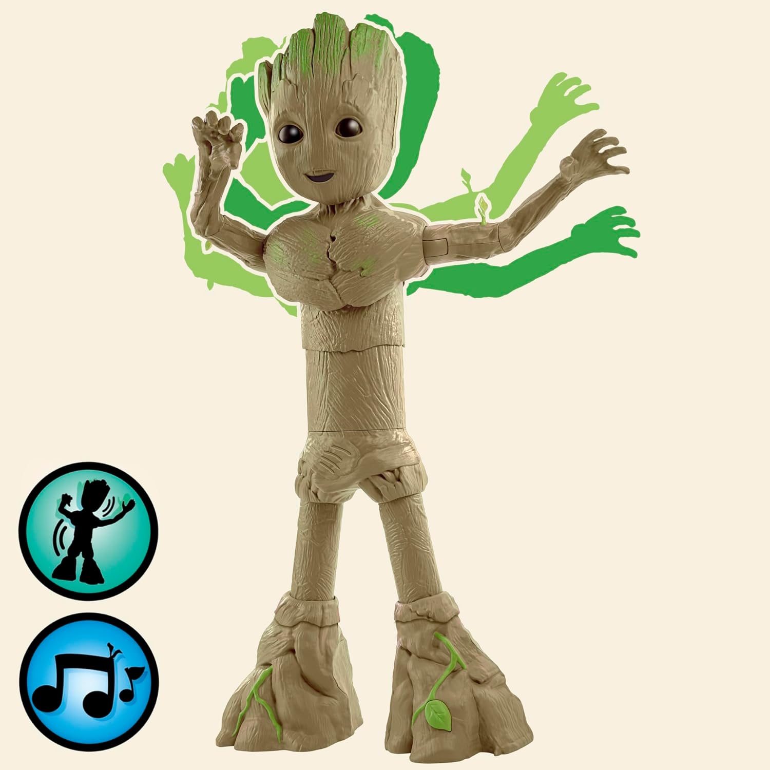 Marvel Studios Interactive Groove 'N Grow Poseable Groot Action Figure