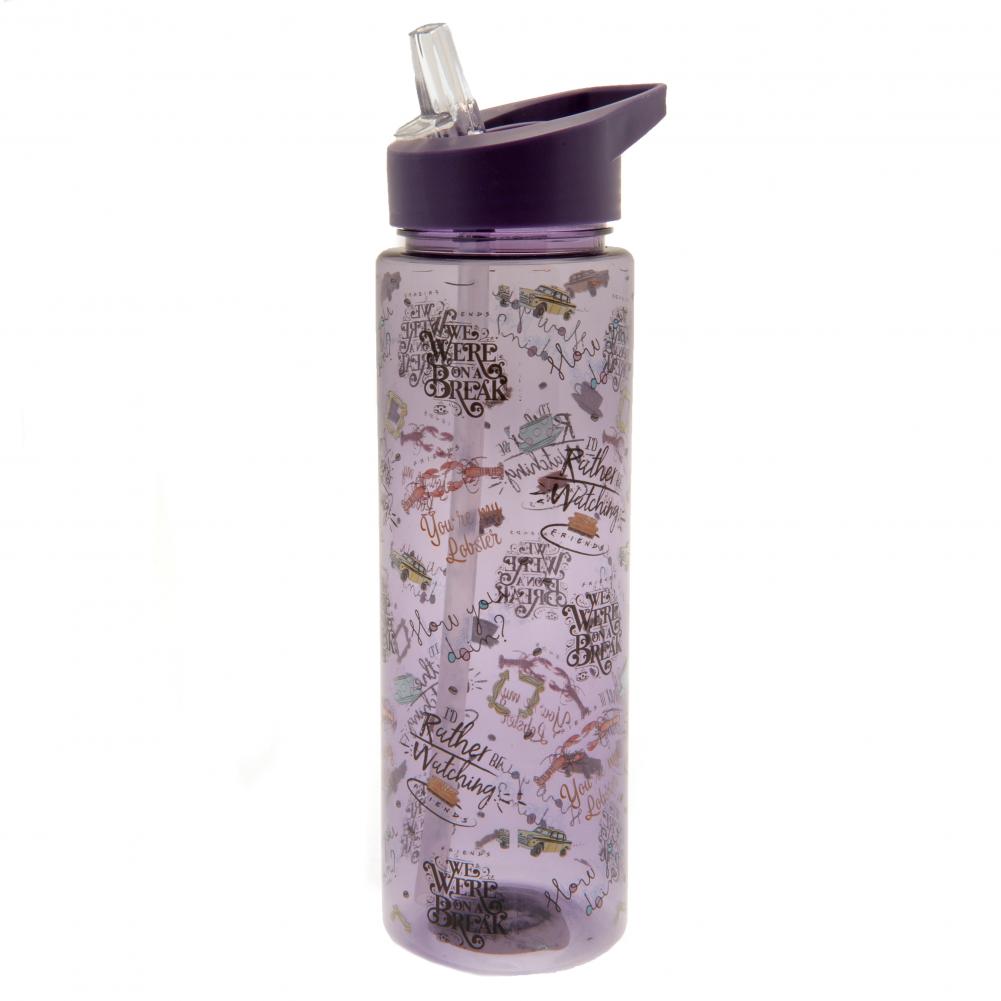Lightweight Clear Violet Friends-themed Plastic Drinks Bottle