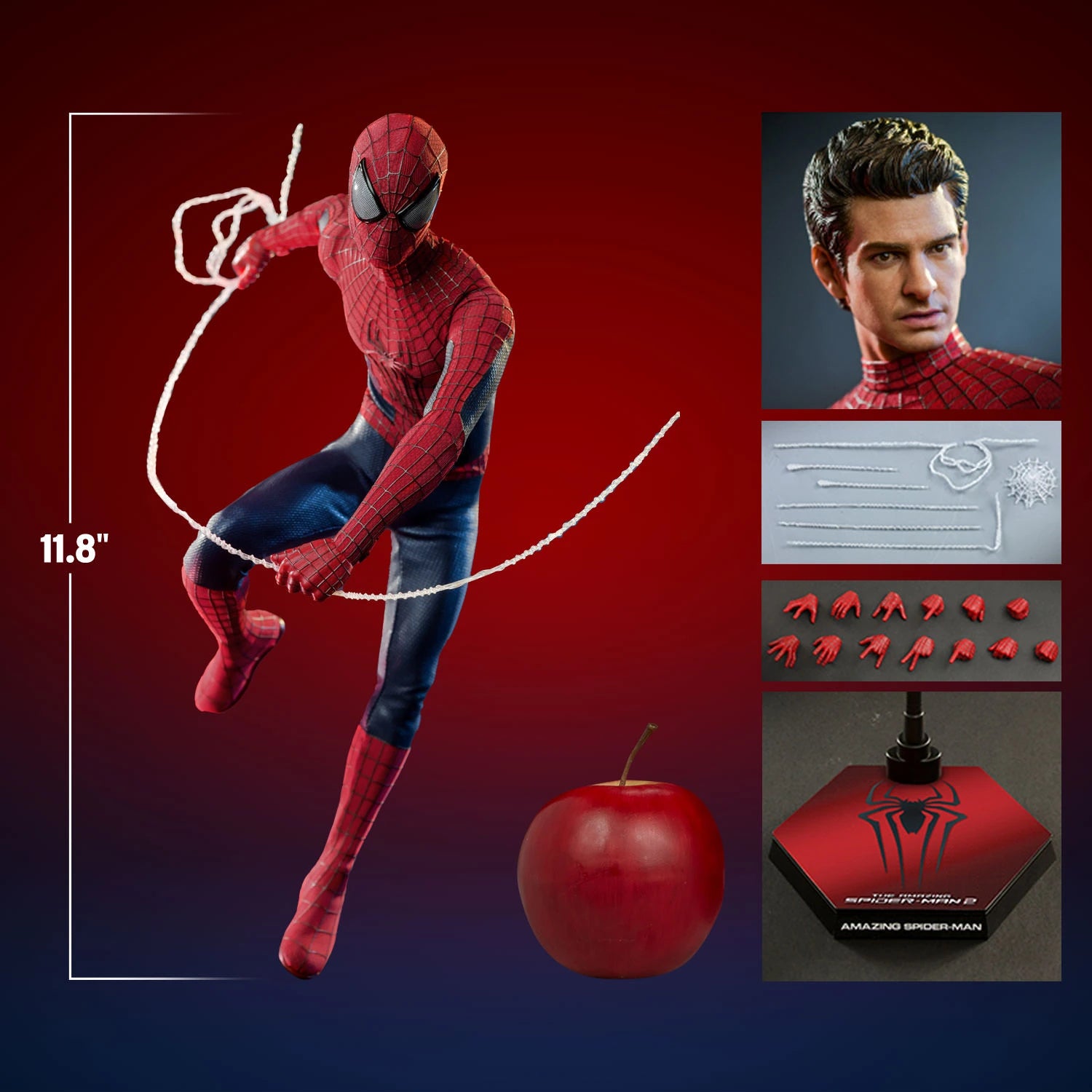 Hot Toys 1/6 Scale Marvel Andrew Garfield as The Amazing Spider - Man Figure