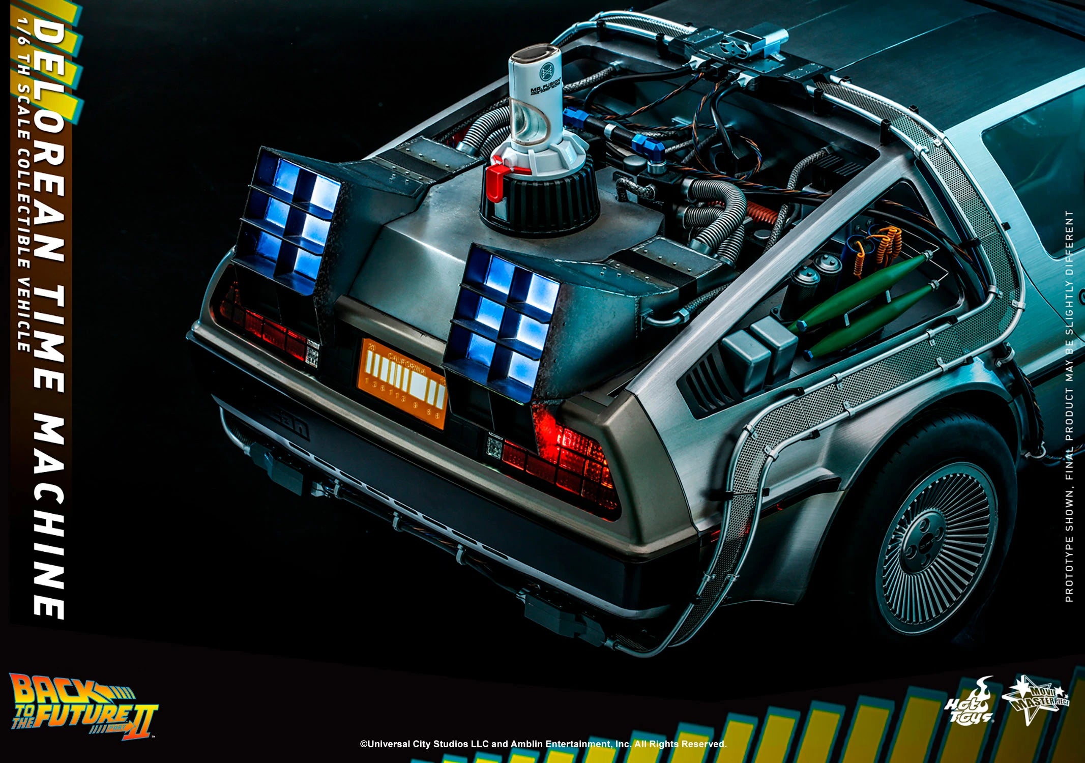 Hot Toys 1/6th Scale Foldable Hover DeLorean Time Machine from Back to the Future II