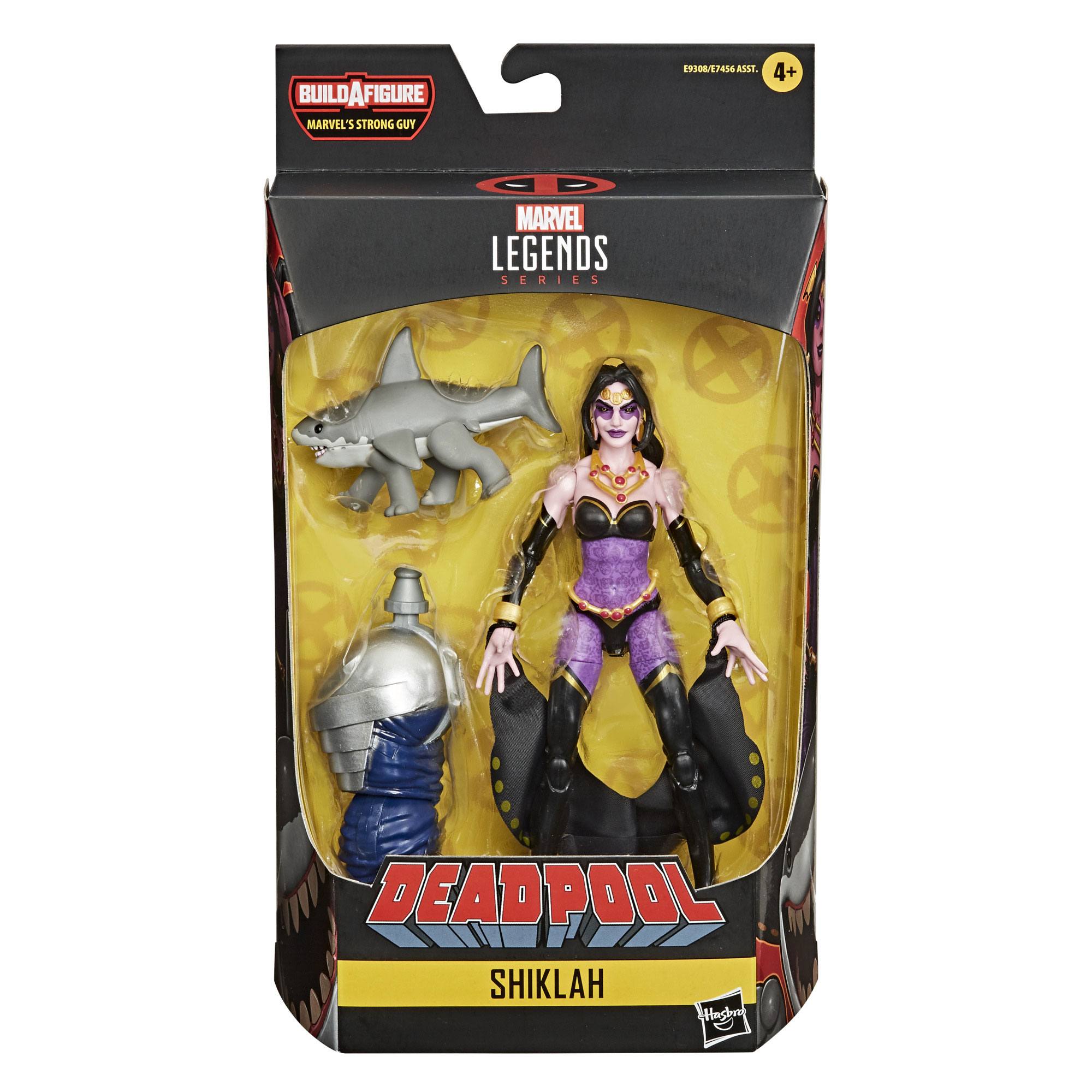 Marvel Legends Action Figures Series - Complete Build-A-Figure Bundle of 8 with Deadpool and Strong Guy Parts