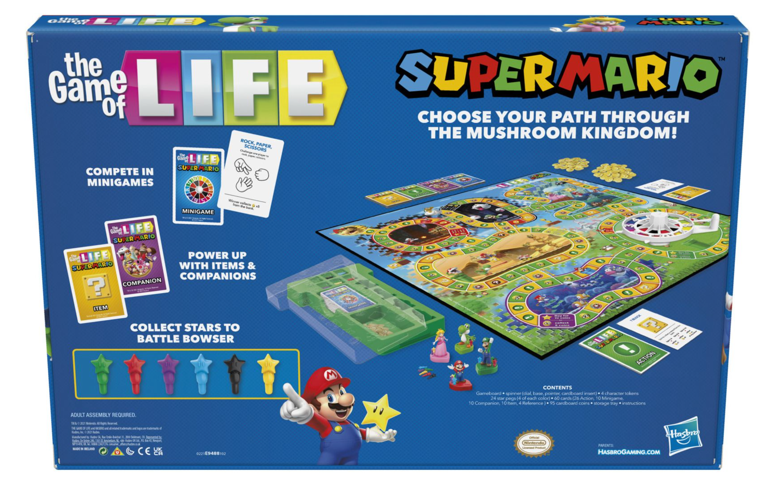 Super Mario Edition of The Game of Life Board Game