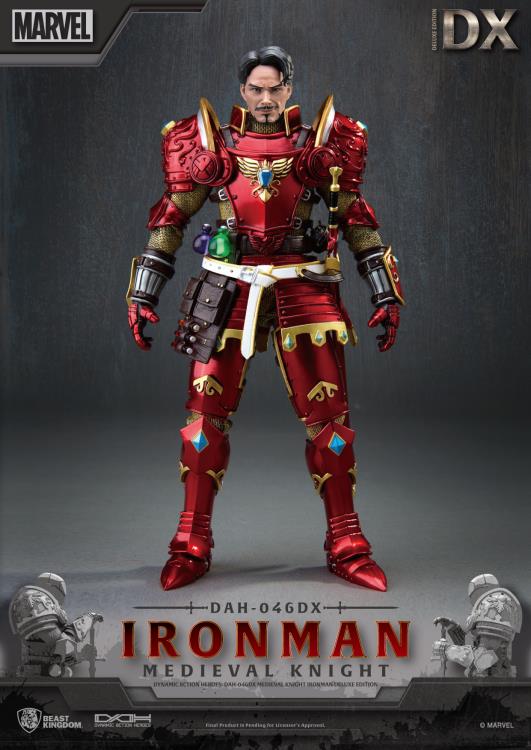 Marvel Deluxe Dynamic Action Heroes Medieval Knight Iron Man Figure