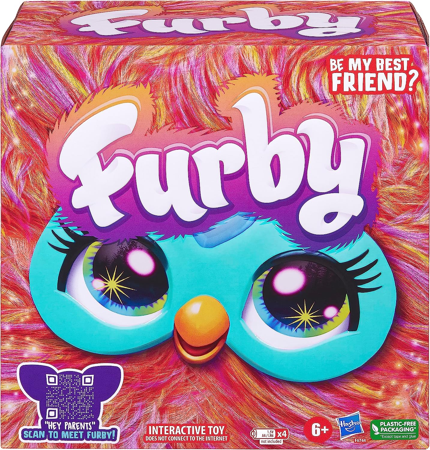 Coral-Colored Interactive Electronic Furby Pet with Over 600 Phrases