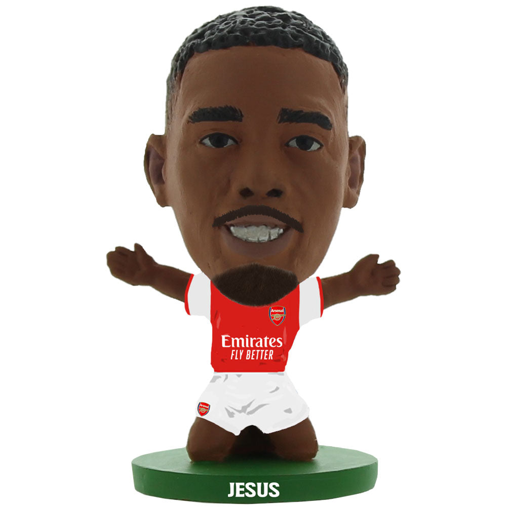 Collectible Gabriel Jesus Arsenal FC SoccerStarz Figure with Classic Home Kit